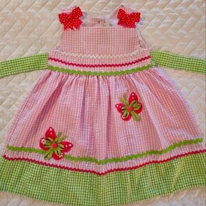 Butterfly Gingham Dress